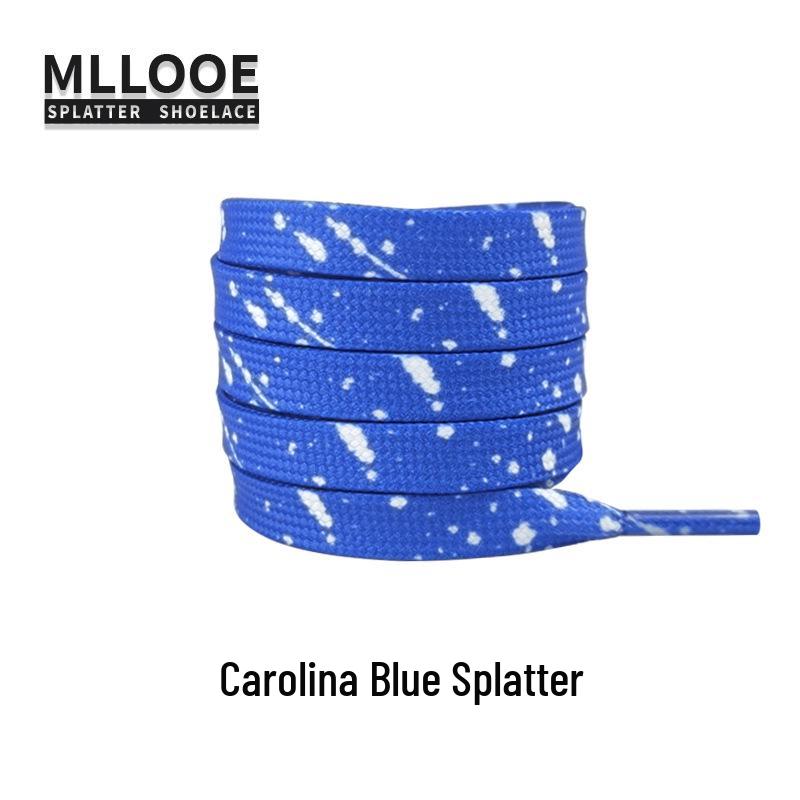 Black and White Splatter Ink Shoelaces for AF1, Dunk, Skate, and Casual Shoes