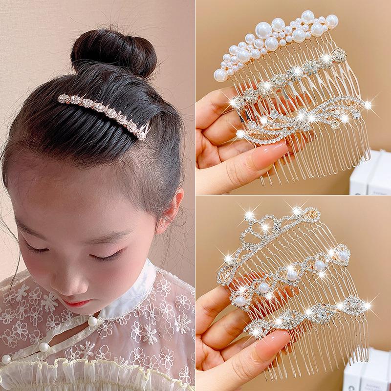 Mode Kinder Haarnadel Kleine Mädchen Pony Gebrochenes Haar Haarnadeln Mädchen Candy Farbe Süße Nette Einsatz Kamm Frauen Haar Zubehör
