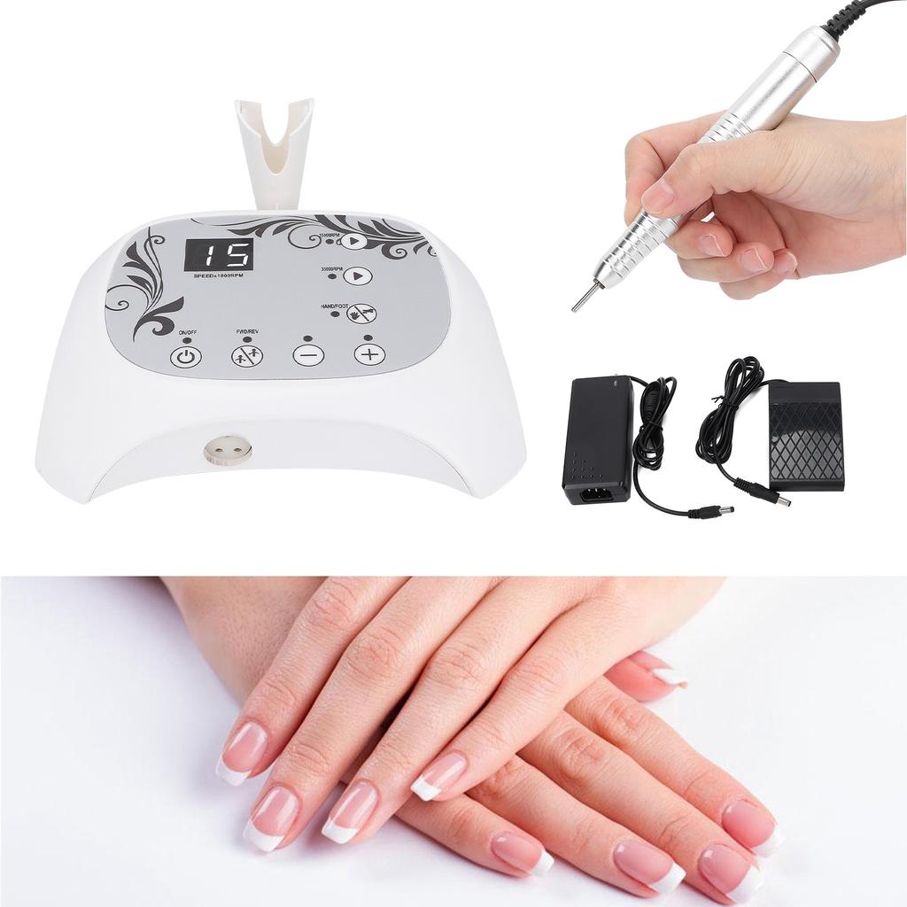 Mașină profesională electrică de pilă de unghii, freză, manichiură, lustruire, modelare, instrumente 100~240V