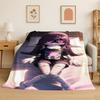 Droni Assassini a Cartoni Animati Uzi V Robot Coperta in Flanella Morbida Calda Plaid per Camera da Letto Soggiorno Letto Viaggio Campeggio Picnic