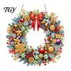 Sparkling Hanging Ornaments Christmas Faux Diamond Art Kit, Santa Snowman Ornament DIY Double Sided Acrylic Pendant with Rhinestones Craft Kit