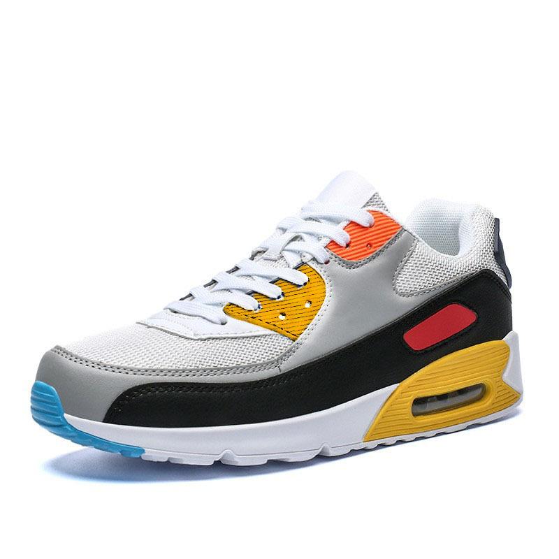 22 New Large Size Couple Mesh Lightweight Running Shoes Air Cushion Shoes Breathable Casual Sports Shoes