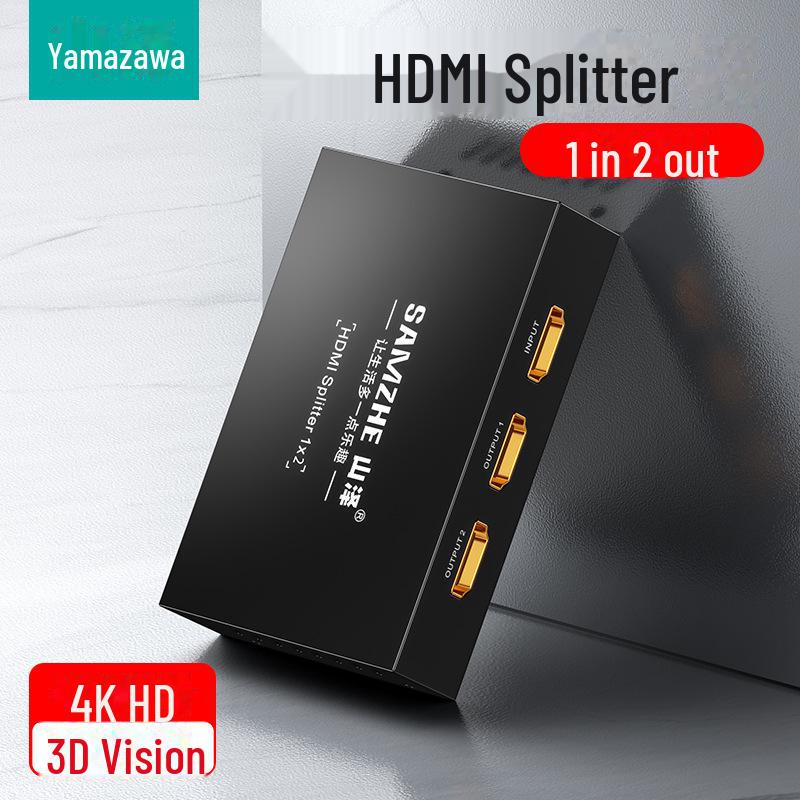 

HDMI-сплиттер Shanze 4K60: 1 вход на 2 монитора или 4 выхода HDMI/1.4 1 in 2 out HV-502W