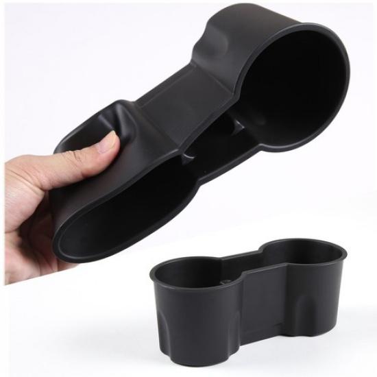 TPE Black Center Console Water Cup Holder For Cadillac XT6 -2024