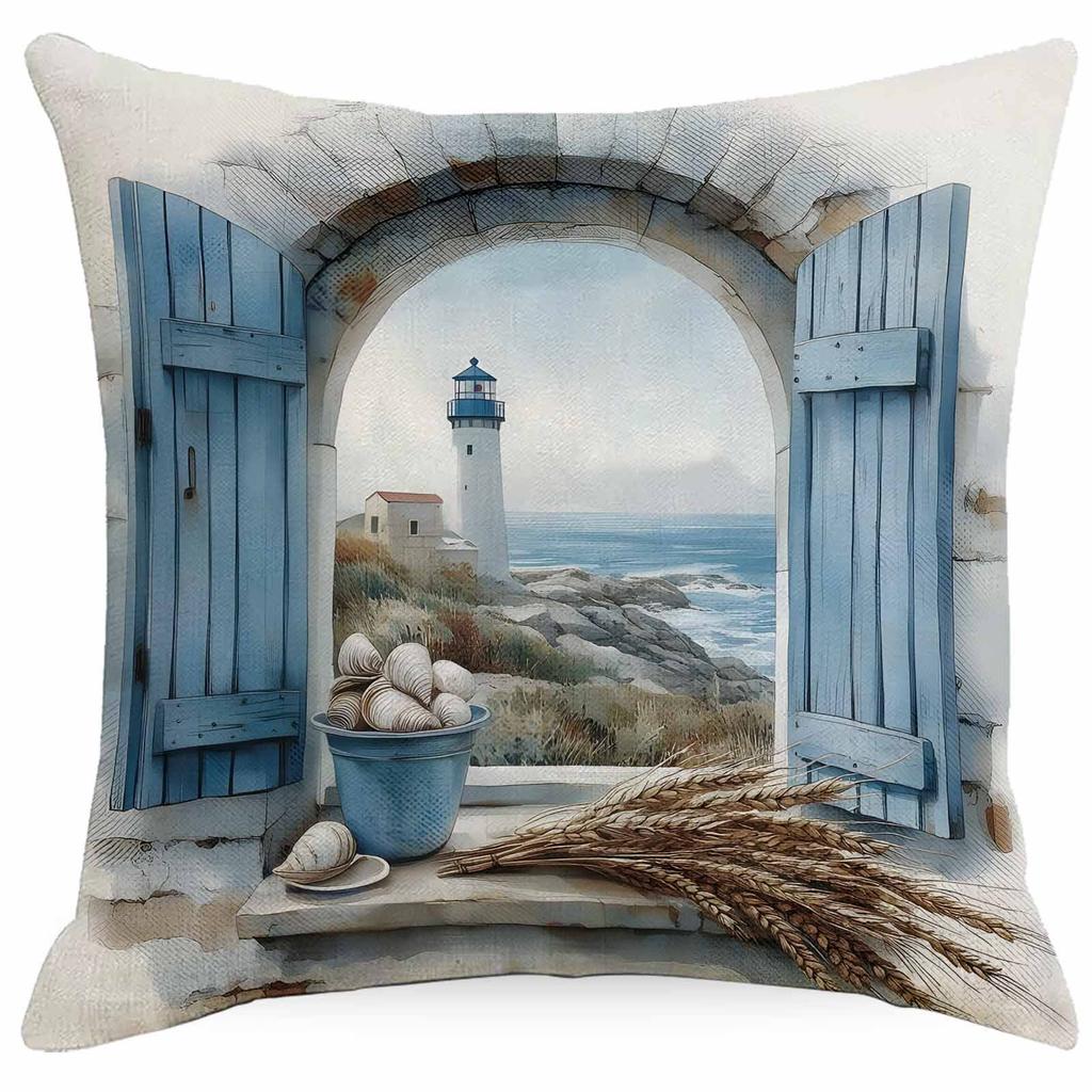 Explosive Coast Beach Pillow Case Summer Home Sofa Cushion Pillow Case