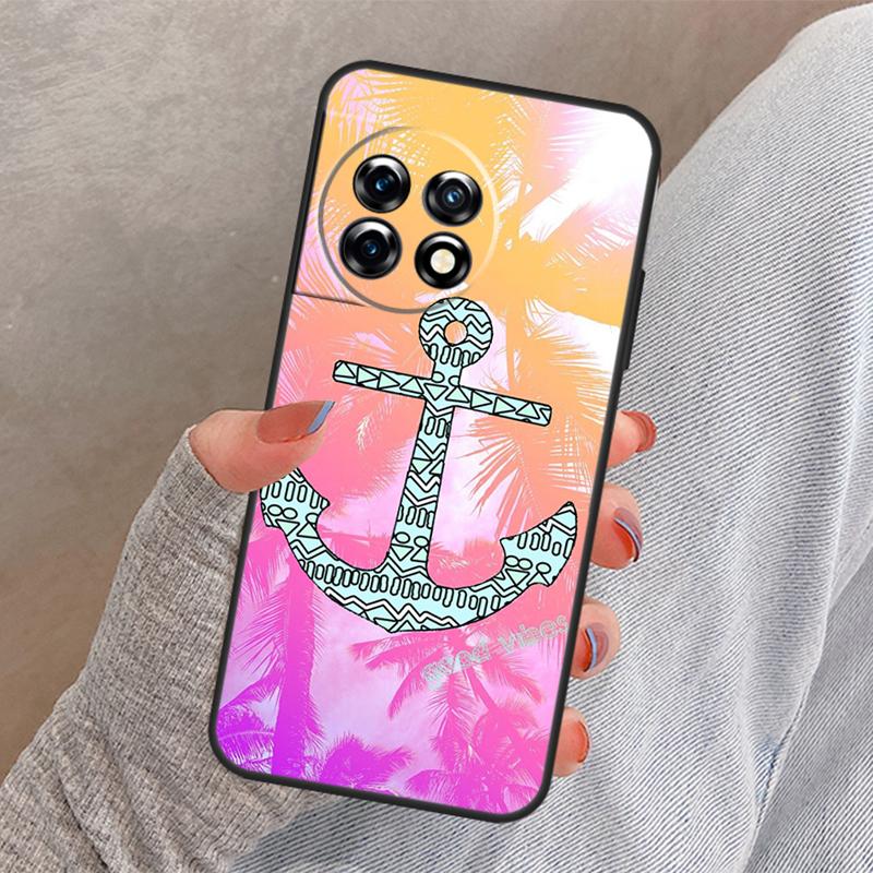 Nautical Anchor Boat Sea Cover For OnePlus Nord 4 CE 2 3 Lite N30 N20 N10 OnePlus 13 12 11 10 Pro 8T 10T 12R 13R Case