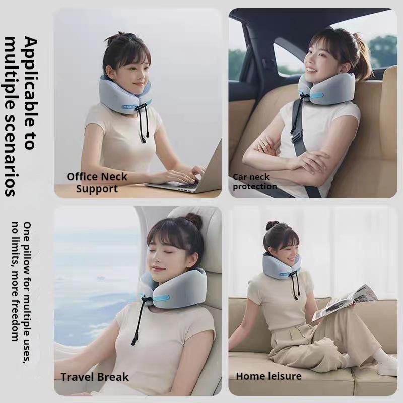 New U-Shaped Memory Foam Neck Pillows Cervical Healthcare Bedding Drop Shipping Soft Slow Rebound Space Travel Pillows