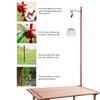 Adjustable Foldable Lamp Rod Desk Clamp Light Holder Pole for Camping BBQ Hiking Outdoor Searchlight Camping Lantern Lamp
