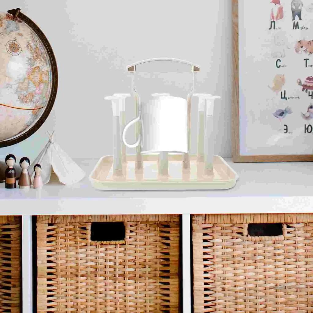 Multifunctional Cup Holder Bottle Drying Rack Kitchen Living Room Mug Racks Counter Glass Bottles Baby Feeding Euro Style