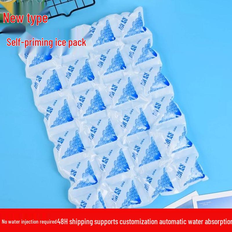 Reusable Water-Injectable Ice Pack for Seafood and Produce Preservation