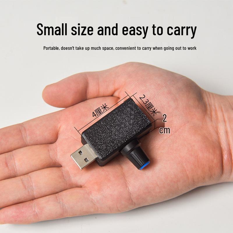 USB Mini Ventilator Stufenloser Geschwindigkeitsregler - Variables Lüftungsschalter