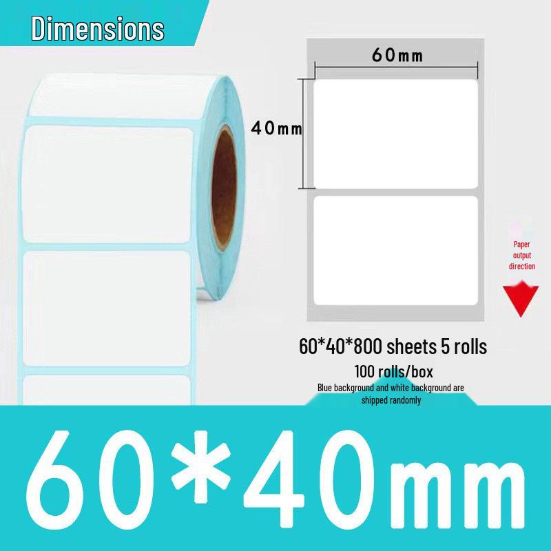 Three-Proof Thermal Label Paper 100x100mm & 70x20mm - Customizable for Label Printing