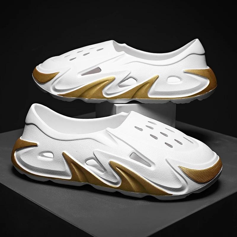 Hule kokosnøttsandaler 2024 Casual strandsko Utendørs herresandaler Universelle par Hullsko Baotou-sandaler Zapatillas Hombre