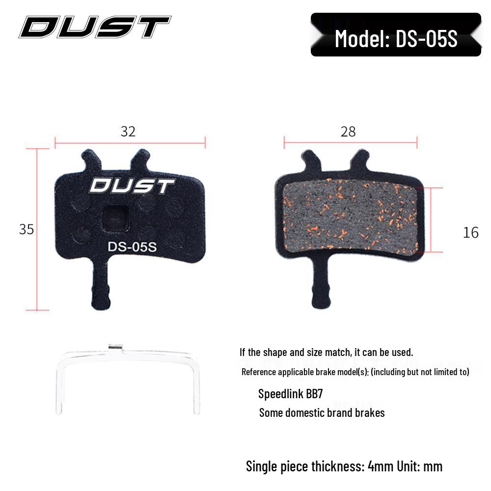 DUST Semi-Metallic Resin Disc Brake Pads for M446 E3 M355 Mountain Bikes