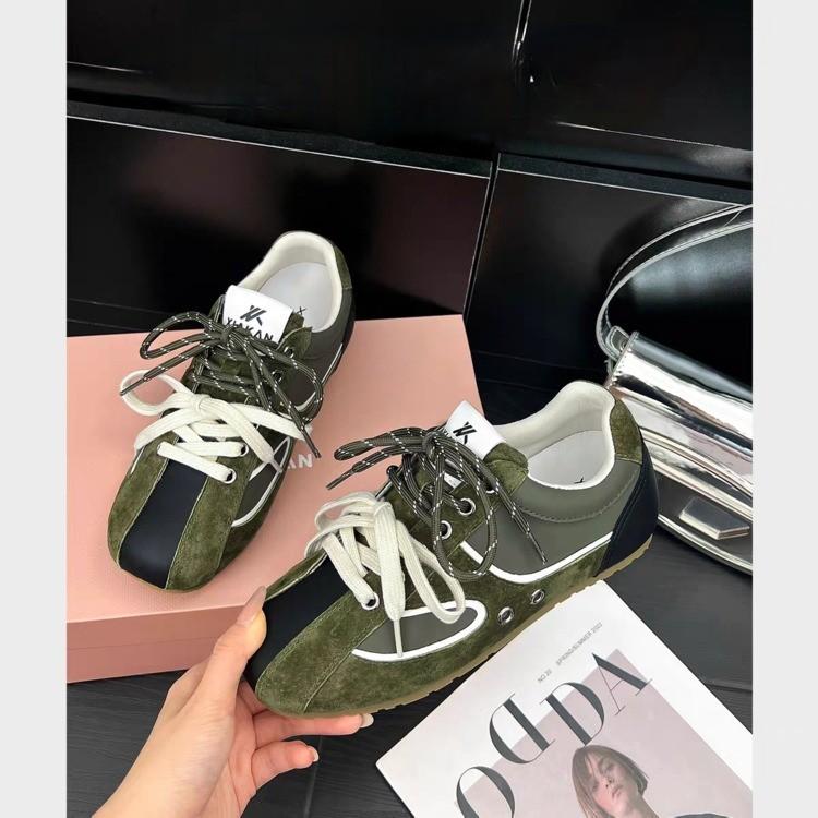 Gu Yunshu inner height increase 4cm retro German training shoes women's 2025 new sports and leisure shoes fashion Forrest Gump shoes trend
