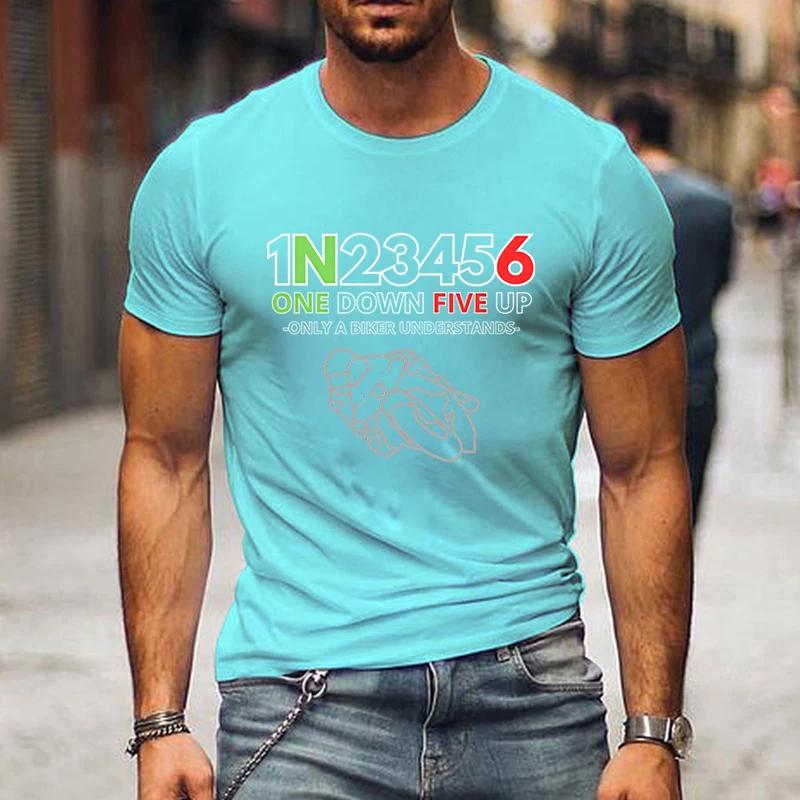 T Shirts Men Clothing 1n23456 The Secret Code of Bikers Graphic T Shirts Clothes Short Sleeve Tops Men Clothing Oversized Tshirt