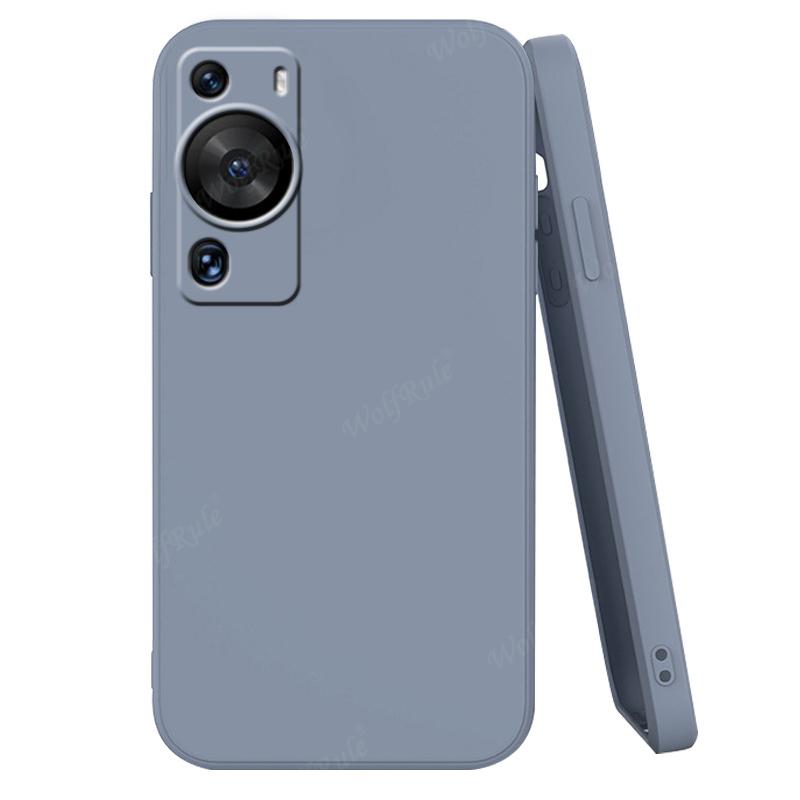 For Huawei P60 Pro Case Huawei P60 Pro Capas New Purple Bumper Shockproof Liquid Silicone TPU Soft Fundas Huawei P60 Pro P 60