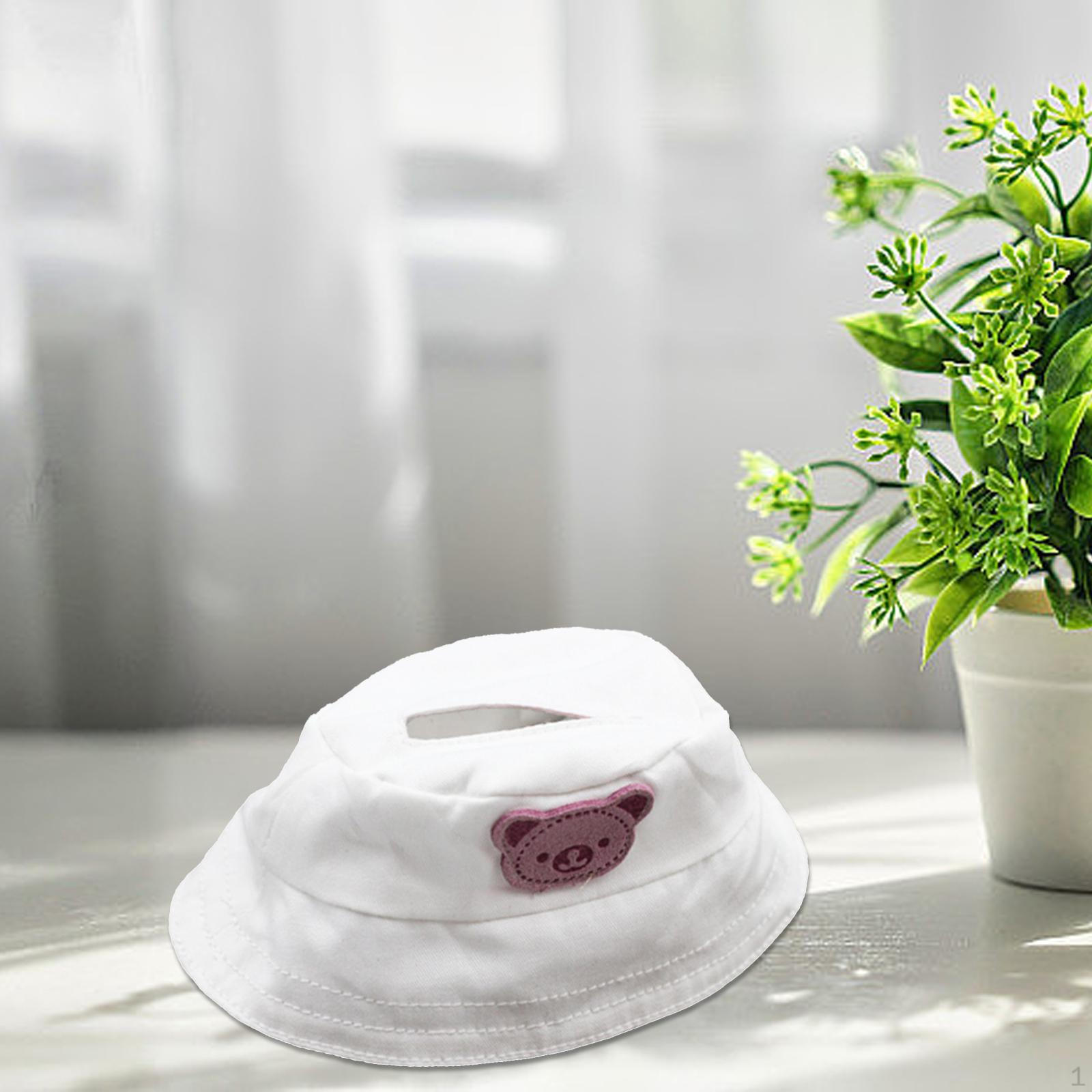 

Мини-кукольная шляпа для девочки Ведро для координации воображения для детей Подарок на день рождения Сделай сам Головной убор белый