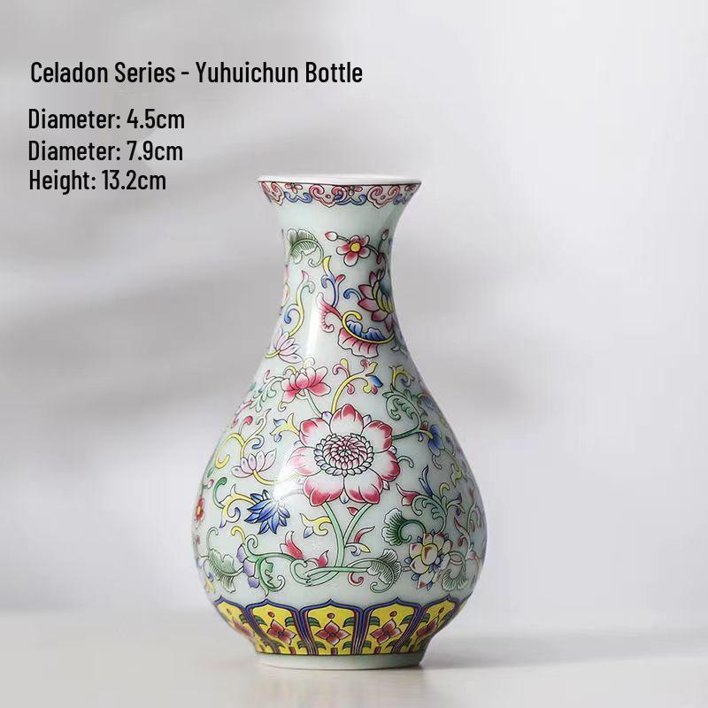Antique Blue and White Chinese Porcelain Vase - European & American Handicraft for Flower Arrangements