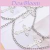 Cross Pendant Hip Chain For Men Women Hip Hop Fashion Body Jewelry 115cm Metal Accessory