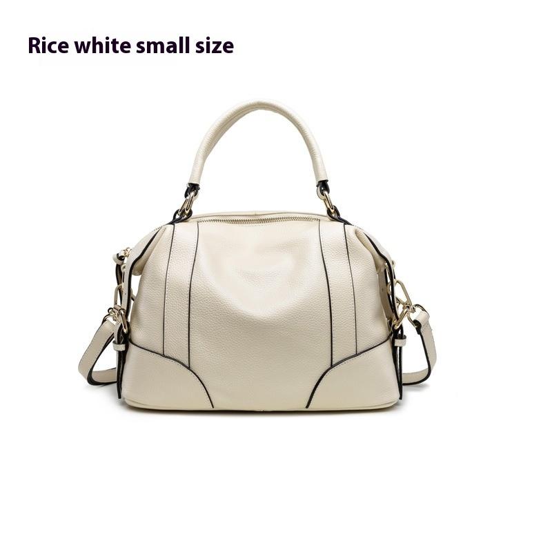 First Layer Cowhide Handbag Temperament Women's Handbag Women's Versatile Leather Shoulder Messenger Women's Bag