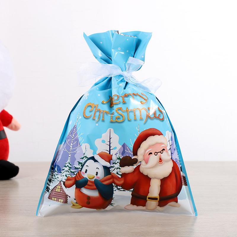 Festive Christmas Tree Candy Drawstring Gift Bag