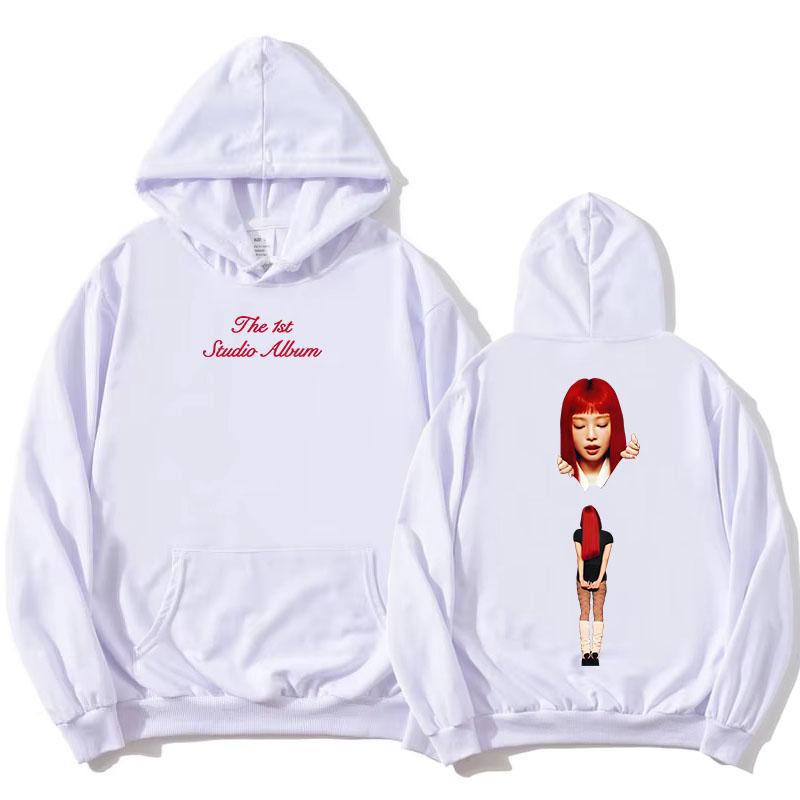 The 1st Studio Album Ruby Hoodie The Ruby Experience Jennie Sweatshirt Long Sleeve Korean Singer Printing Pullovers Women Hoody