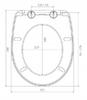 Soft-close Toilet Seat 44x361 Cm
