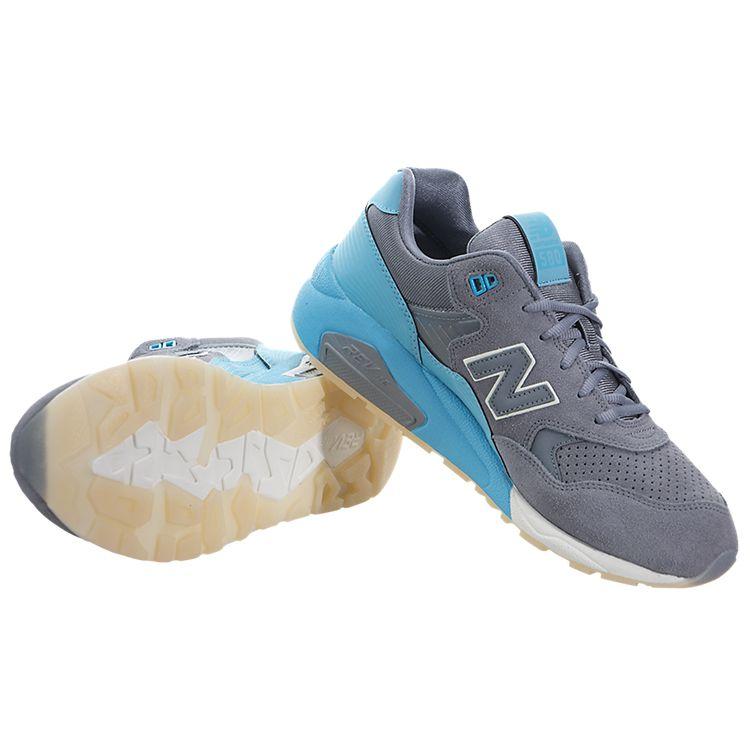 New Balance Nb 580 Classic Retro Stoff Mesh Low Top Laufschuhe Unisex Sneaker Grau Blau MRT580UR