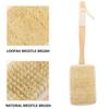 Loofah Bath Brush Loofah Brush Long Handle for Shower Exfoliation Body Deep Cleaning Luffa Sponge for Women Men Adults Family