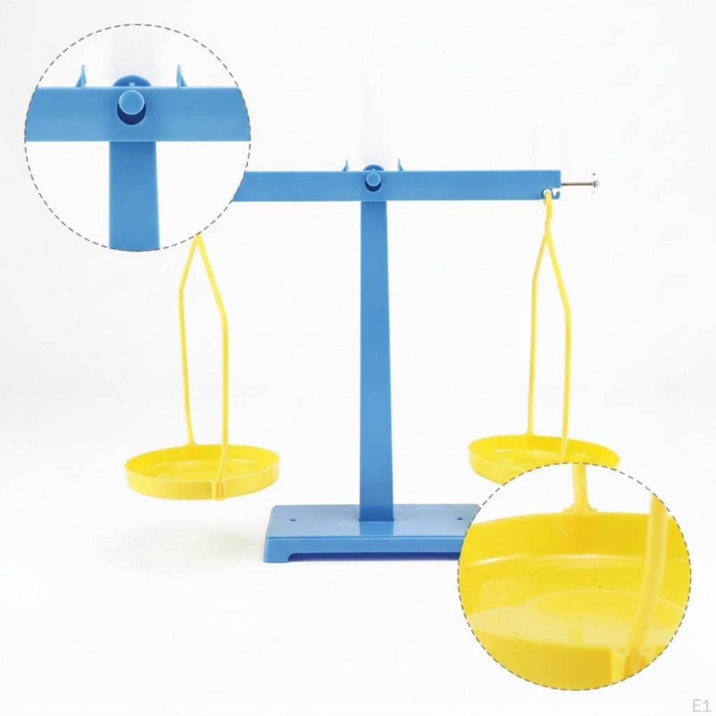 Educational Balance Scale with Pans | Simple OpenFrame Construction, Desktop Scale, for