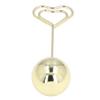 2Pcs Table Number Holder Heart Shaped Firm Stable Premium Metal Sturdy   Wide Application Place Card Holder
