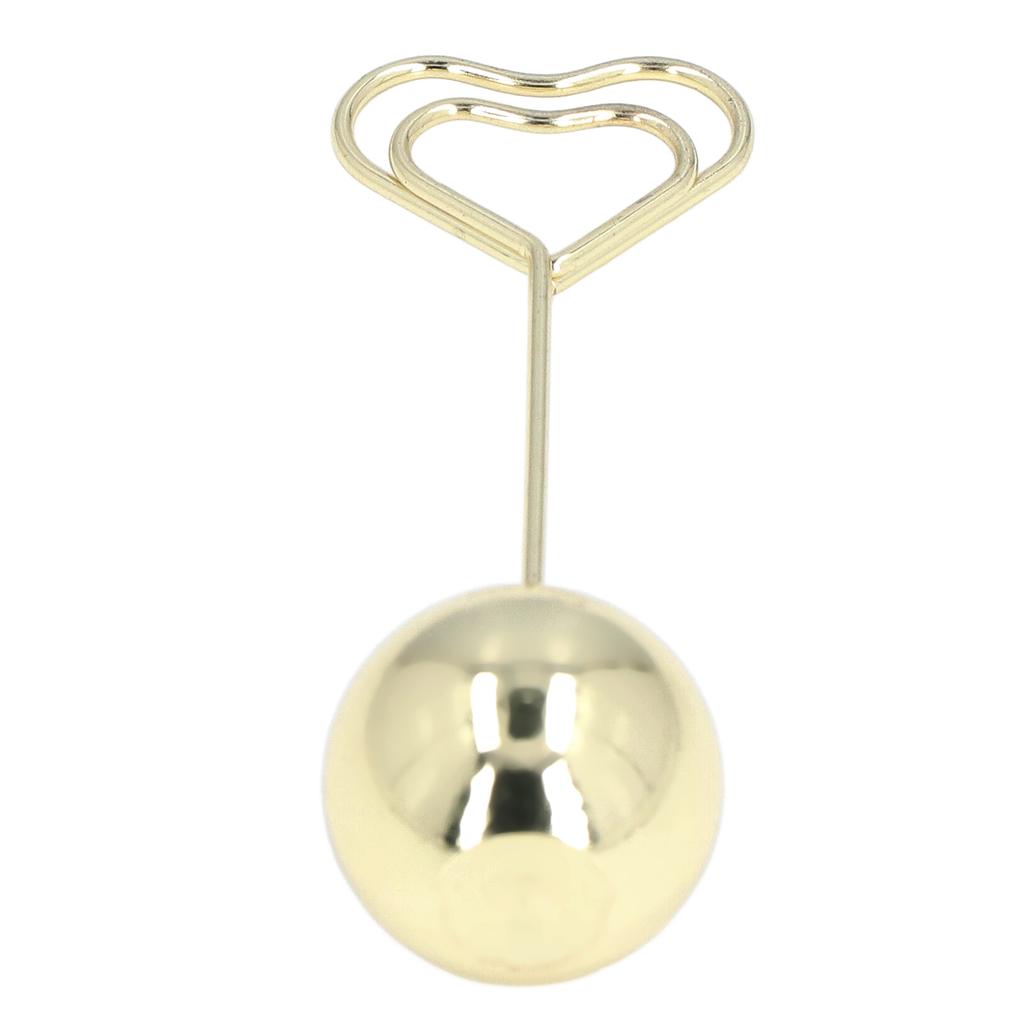2Pcs Table Number Holder Heart Shaped Firm Stable Premium Metal Sturdy   Wide Application Place Card Holder