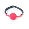 Mouth Gag Sex Toy Colors Silicone Ball Slave Gag With Black PU Leather Straps For Couples Wholesale Of Adult