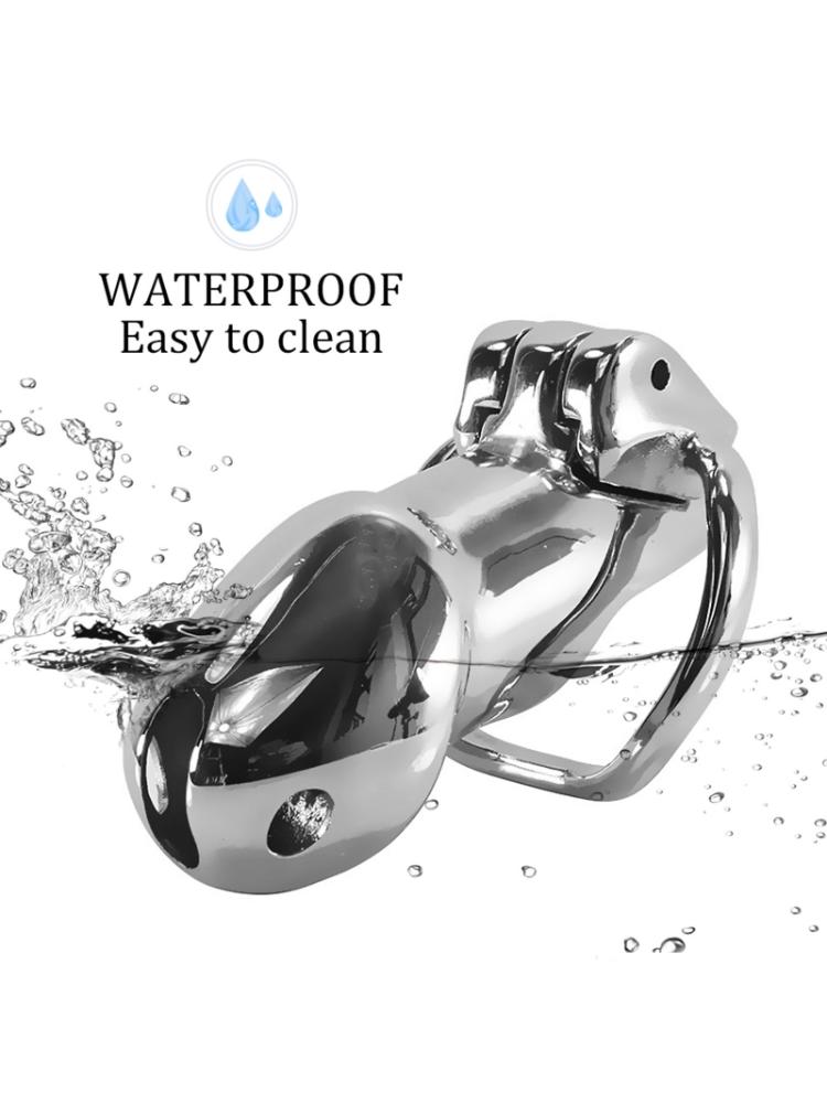 Buy Metal Male Chastity Cage Device Ring Adult Men Masturbating Sex Toy