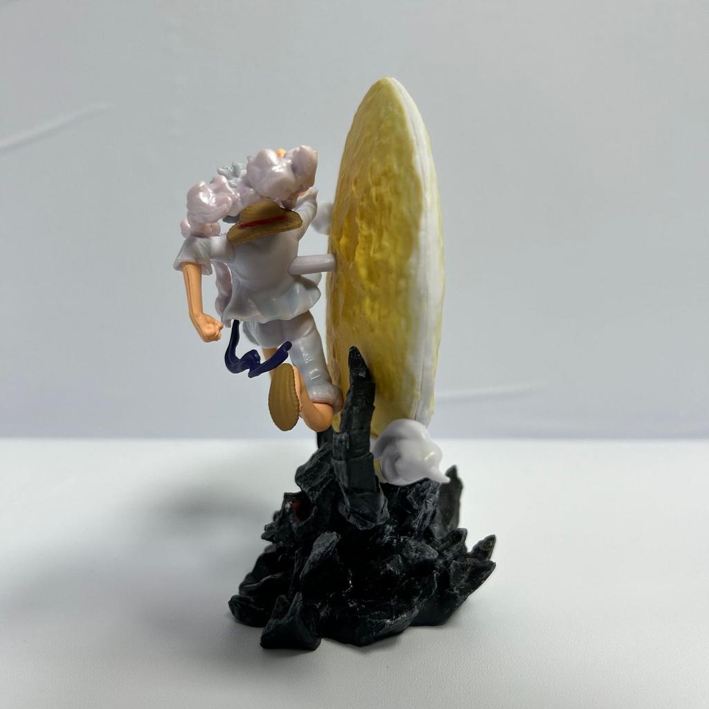 One Piece GK Nika Luffy Onigashima Mond Anime Statue Leuchtende Nachtlicht Figur Modell Mini 14cm