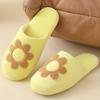 Fashion Flower Embroidery Home Cotton Slippers Women Comfortable Soft Sole House Slides Woman Non Slip Indoor Bedroom Slippers Female