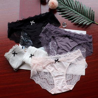 Sexy Underwear Ladies Seductive Lace Panties Women Low Waist Comfortable Breathable Quick Drying Women's Briefs