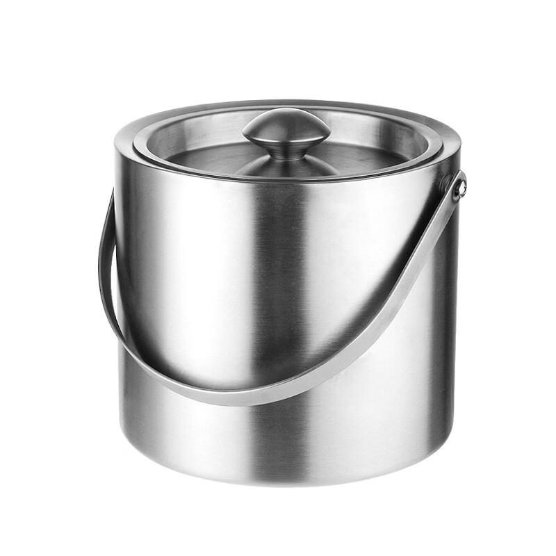 Anditai Thickened Stainless Steel Ice Bucket with Handle