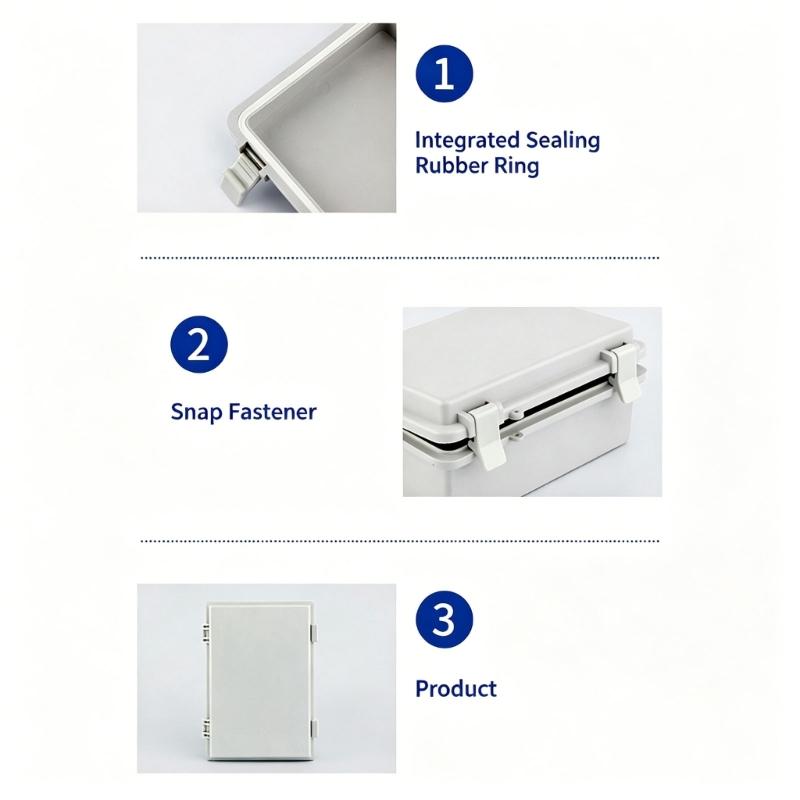 Hinged Plastic Enclosure Waterproof Power Electrical Junction Box Waterproof Outdoor Plastic Box Distribution Box