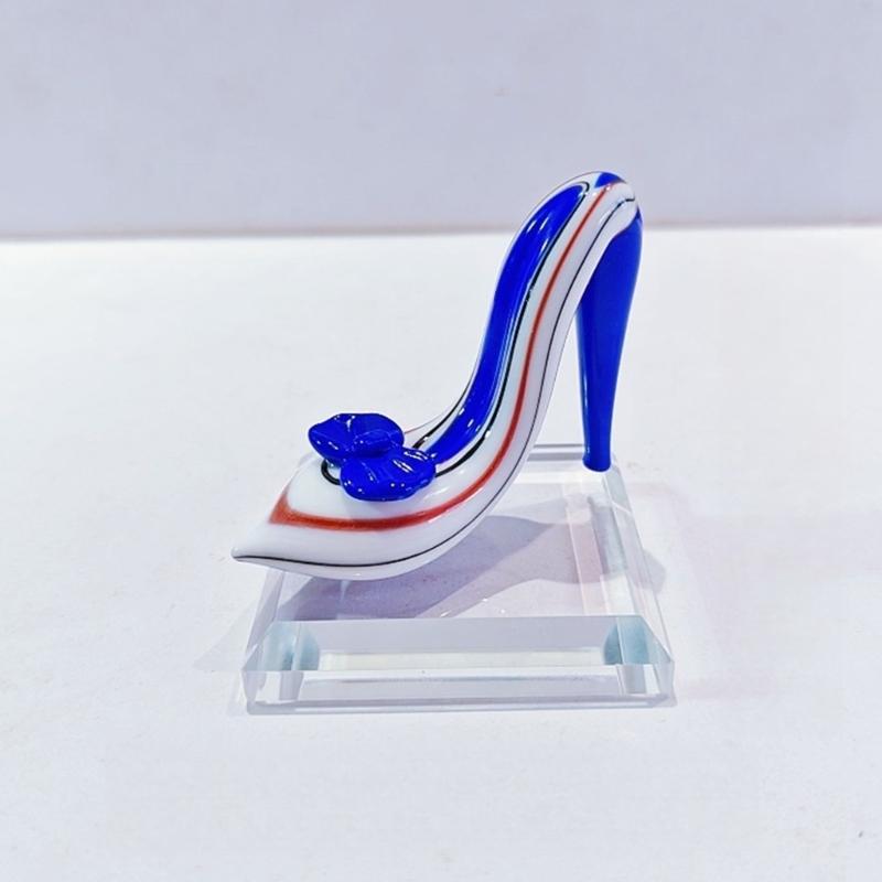 Glass Figurines Glass High Heel Figurines Centerpiece Sculpture Collectibles Sculpture Statue Home Decorations Gift