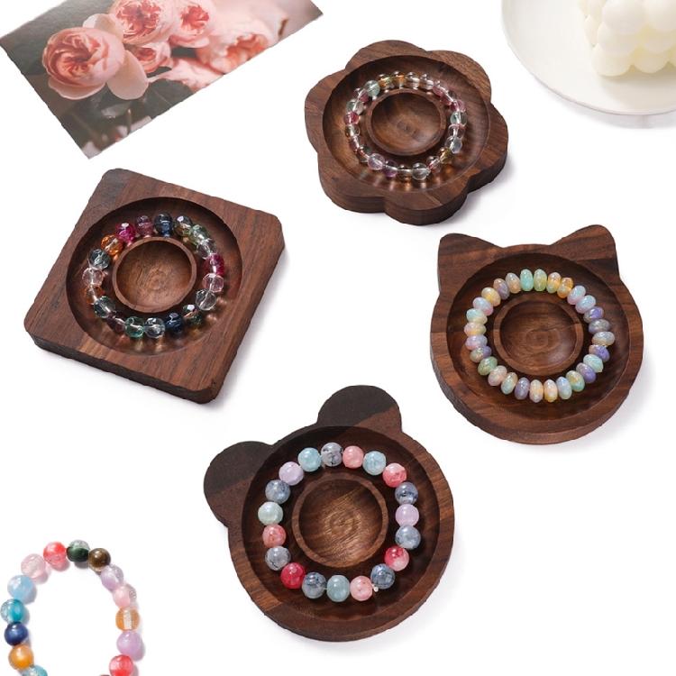 Multifunktionale Holzplatte Schmuck Perlenbrett Handgemachte Armband Halskette Organizer Perlen Tablett Schmuck Design Tablett