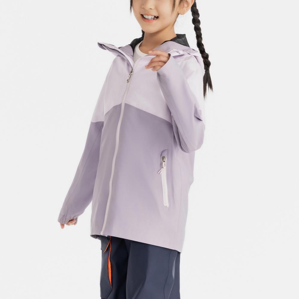 DECATHLON TRIBORD SAILING 100 Hooded Zipper Long Sleeve Jacket Purple Junior