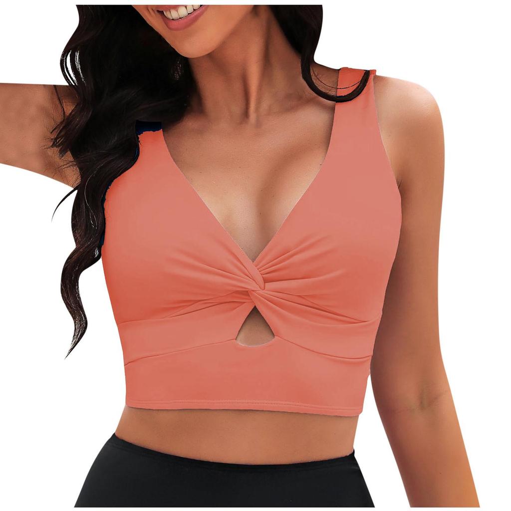2025 Solid Color Split Bikini Swimwear
