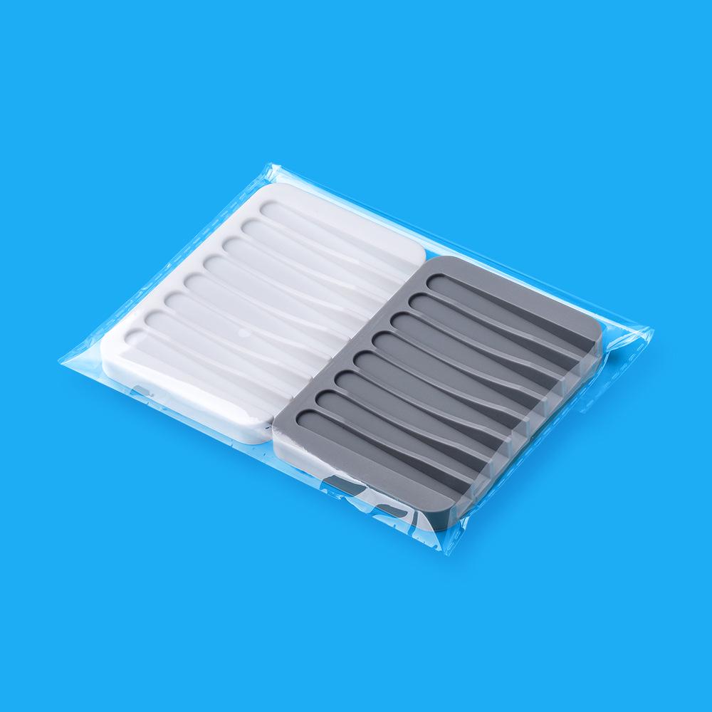 Non-slip Hollow Silicone Soap Dish Holder for Bathroom