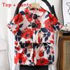 Summer Kids Cotton Blend Floral Shirt Shorts Set For Boys And Girls