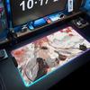changli wuthering Mouse Pad RGB Gaming Mousepad Big LED Pad PC Desk Mat Luminous Mouse Pad Large Keyboard Mats Table Rug With