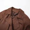 2024 Autumn Women's European & American Style Double-Button Lapel Trench Coat