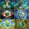 Eco-Friendly Earth Day Photography Backdrop Protection Recyclable Green Environmental Background Adult Children Photo Props Gift
