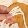 6mm Macrame Cord Cotton Cream White Rope for Bohemian Wall Hanging, DIY Weaving and Tapestry Making